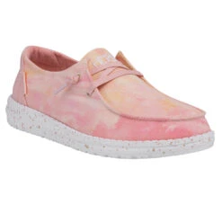 HEY DUDE WOMEN'S WENDY TIE DYE LEMON OMBRE-122256020 -Select Western Denim Stores 122256020 WENDY TIE DYE LEMON OMBRE RIGHT 3