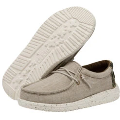 HEY DUDE KID'S WALLY CHAMBRAY CAMODINO- 130131594 -Select Western Denim Stores 130131594 WALLY YOUTH CHAMBRAY CAMODINO LEFT 3