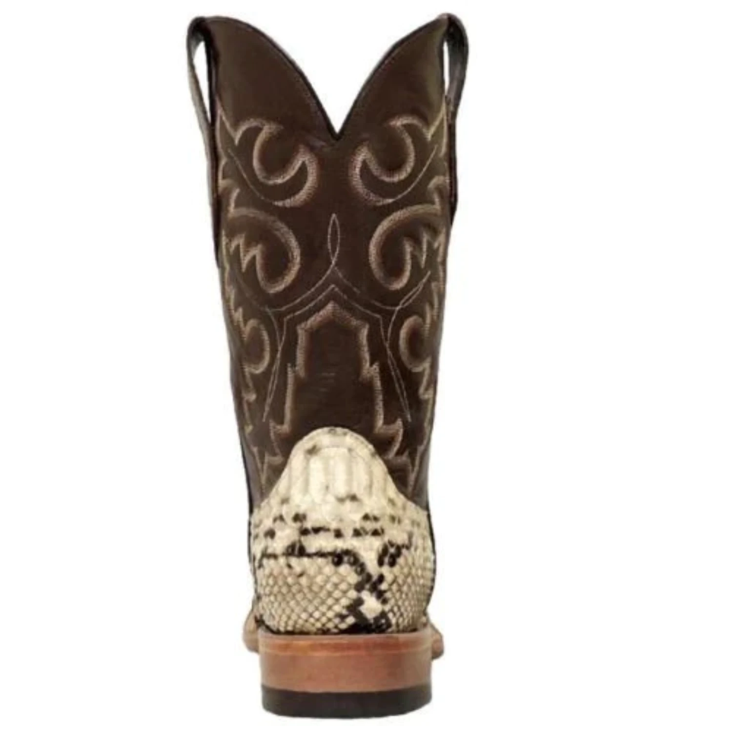 COWTOWN MEN'S SQUARE TOE PYTHON EXOTIC WESTERN BOOT - Q818 3 COWTOWN MEN'S SQUARE TOE PYTHON EXOTIC WESTERN BOOT - Q818 - Image 3