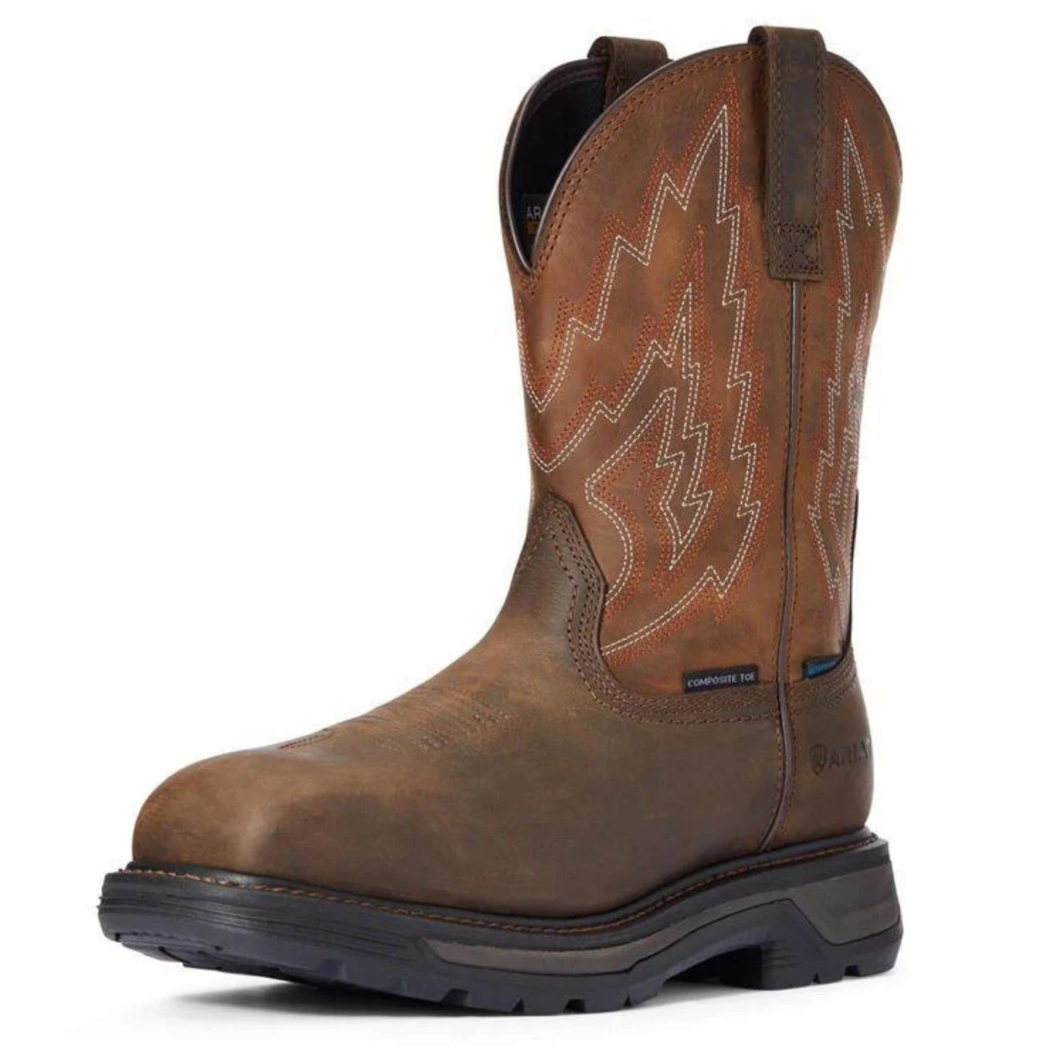 ARIAT MEN'S BIG RIG WATERPROOF COMPOSITE TOE WORK BOOT - 10033993 1 ARIAT MEN'S BIG RIG WATERPROOF COMPOSITE TOE WORK BOOT - 10033993