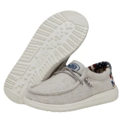 HEY DUDE KIDS WALLY YOUTH OFF WHITE PATRIOTIC - 400401K1 8 HEY DUDE KIDS WALLY YOUTH OFF WHITE PATRIOTIC - 400401K1 -Select Western Denim Stores 44 0ed9b1a5 10d9 4886 a958 741a4880a8c4