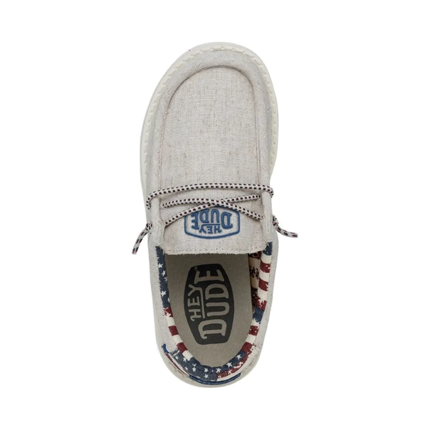 HEY DUDE KIDS WALLY YOUTH OFF WHITE PATRIOTIC - 400401K1 6 HEY DUDE KIDS WALLY YOUTH OFF WHITE PATRIOTIC - 400401K1 - Image 6