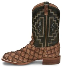 TONY LAMA MEN'S LEVIATHAN PIRARUCU WESTERN BOOT - 6082 13 TONY LAMA MEN'S LEVIATHAN PIRARUCU WESTERN BOOT - 6082 -Select Western Denim Stores 6082 7