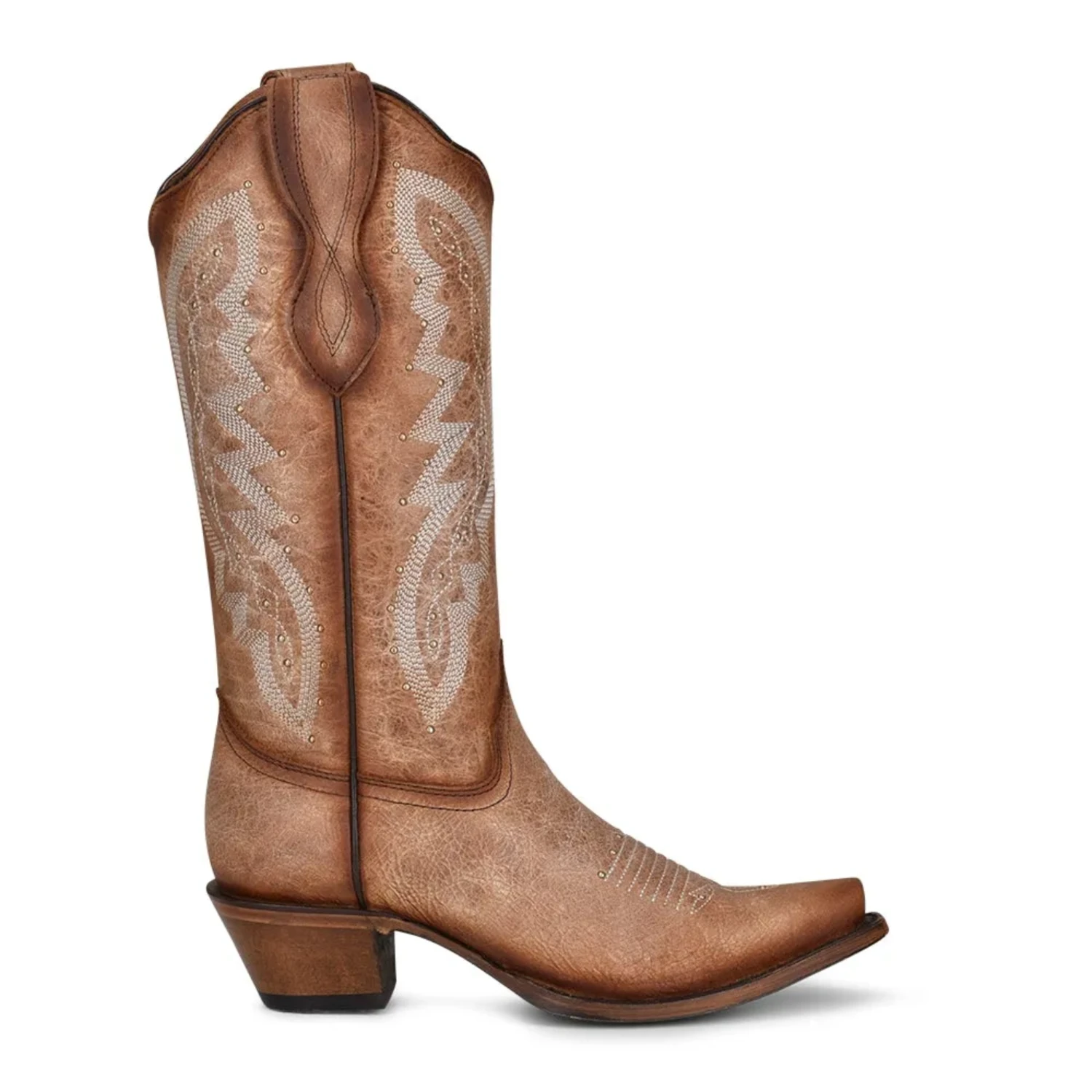 CORRAL WOMEN'S BROWN EMBROIDERY STUD WESTERN BOOTS - L2041 2 CORRAL WOMEN'S BROWN EMBROIDERY STUD WESTERN BOOTS - L2041 - Image 2