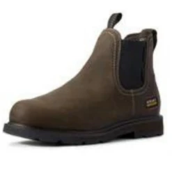 ARIAT MEN'S GROUNDBREAKER CHELSEA CSA WATERPROOF STEEL TOE WORK BOOT- 10032457