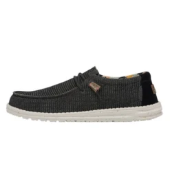 HEY DUDE MEN'S WALLY ECO SOX CHARCOAL SHOE - 112474007