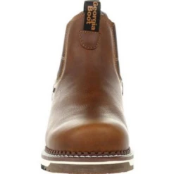 GEORGIA MEN'S BROWN 5 INCH WATERPROOF CHELSEA WORK BOOT - GB00352 -Select Western Denim Stores RANDOM 49