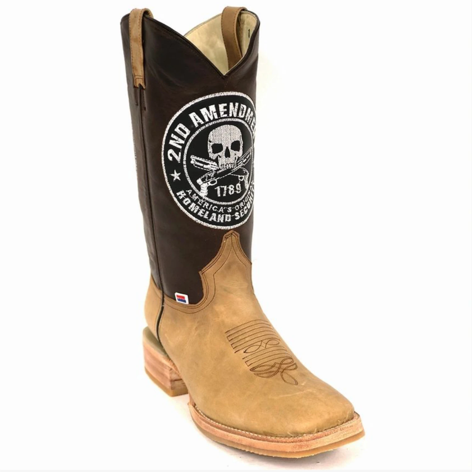 ROCKIN' LEATHER MEN'S 2ND AMENDMENT WESTERN BOOT- 1200 1 ROCKIN' LEATHER MEN'S 2ND AMENDMENT WESTERN BOOT- 1200
