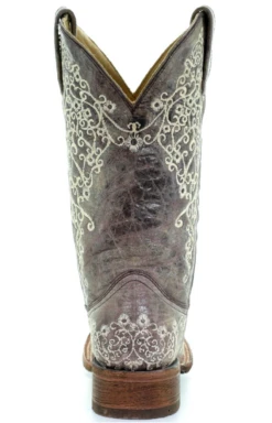 CORRAL WOMEN'S BROWN CRATER BONE EMBROIDERY SQUARE TOE BOOT- A2663 -Select Western Denim Stores ScreenShot2021 06 23at3.42.49PM