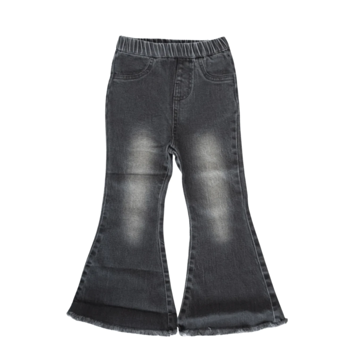 BAILEY'S BLOSSOM INFANT/TODDLER SOPHIE DENIM BELL BOTTOMS BLACK WASH 2 BAILEY'S BLOSSOM INFANT/TODDLER SOPHIE DENIM BELL BOTTOMS BLACK WASH - Image 2