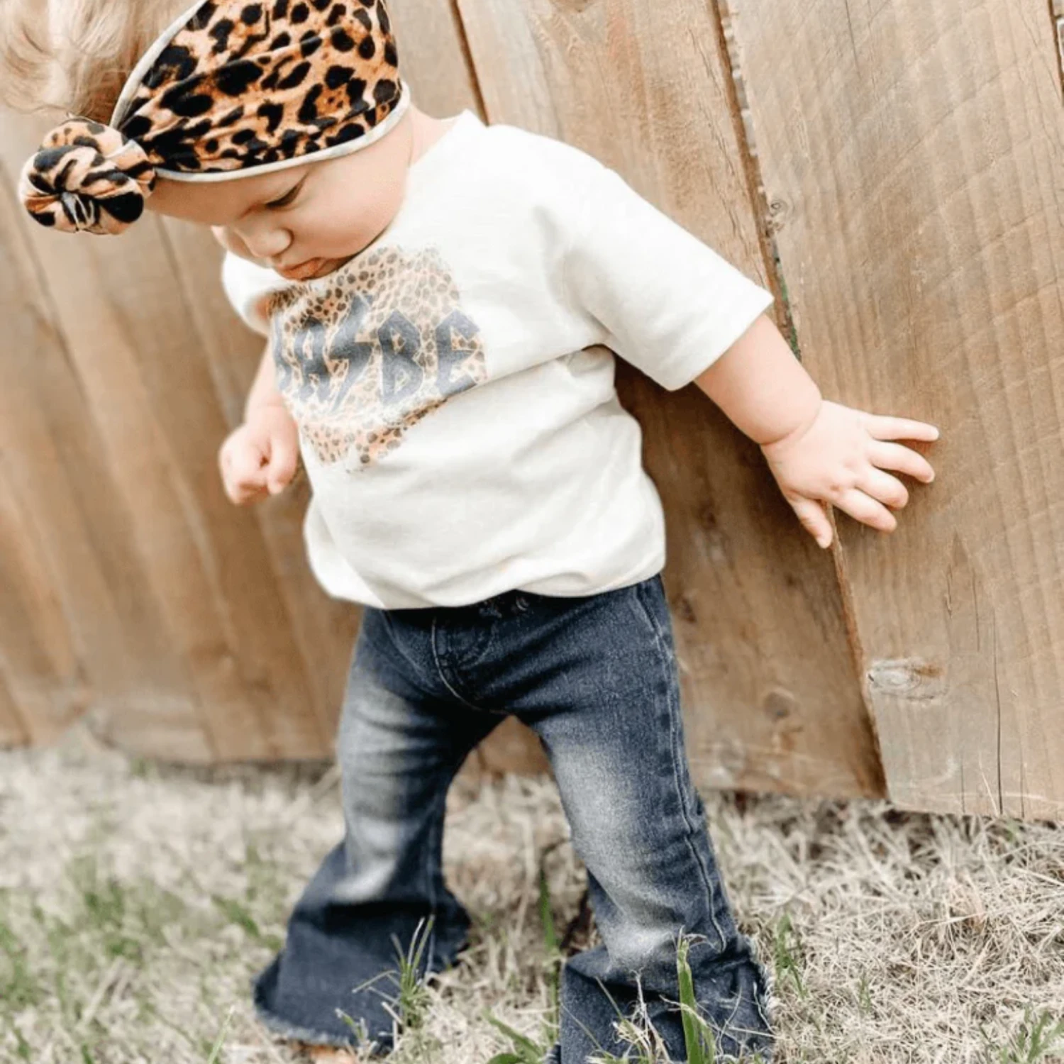 BAILEY'S BLOSSOM INFANT/TODDLER SOPHIE DENIM BELL BOTTOMS BLACK WASH 1 BAILEY'S BLOSSOM INFANT/TODDLER SOPHIE DENIM BELL BOTTOMS BLACK WASH