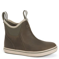 XTRATUF WOMEN'S LEATHER 6 INCH ANKLE DECK BOOT- XWAL303GRN